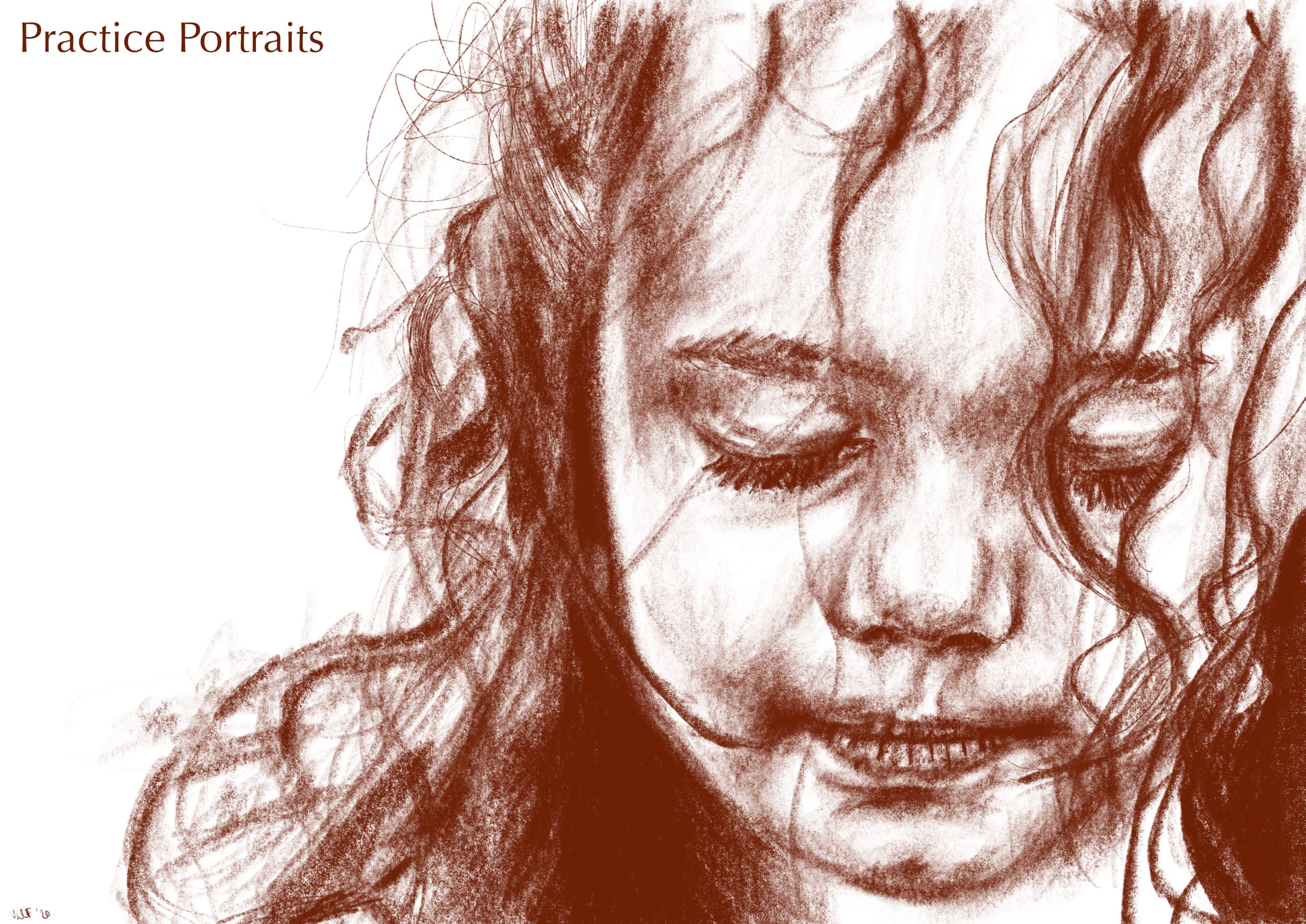charlotte’s daughter 1 - digital pencil drawing