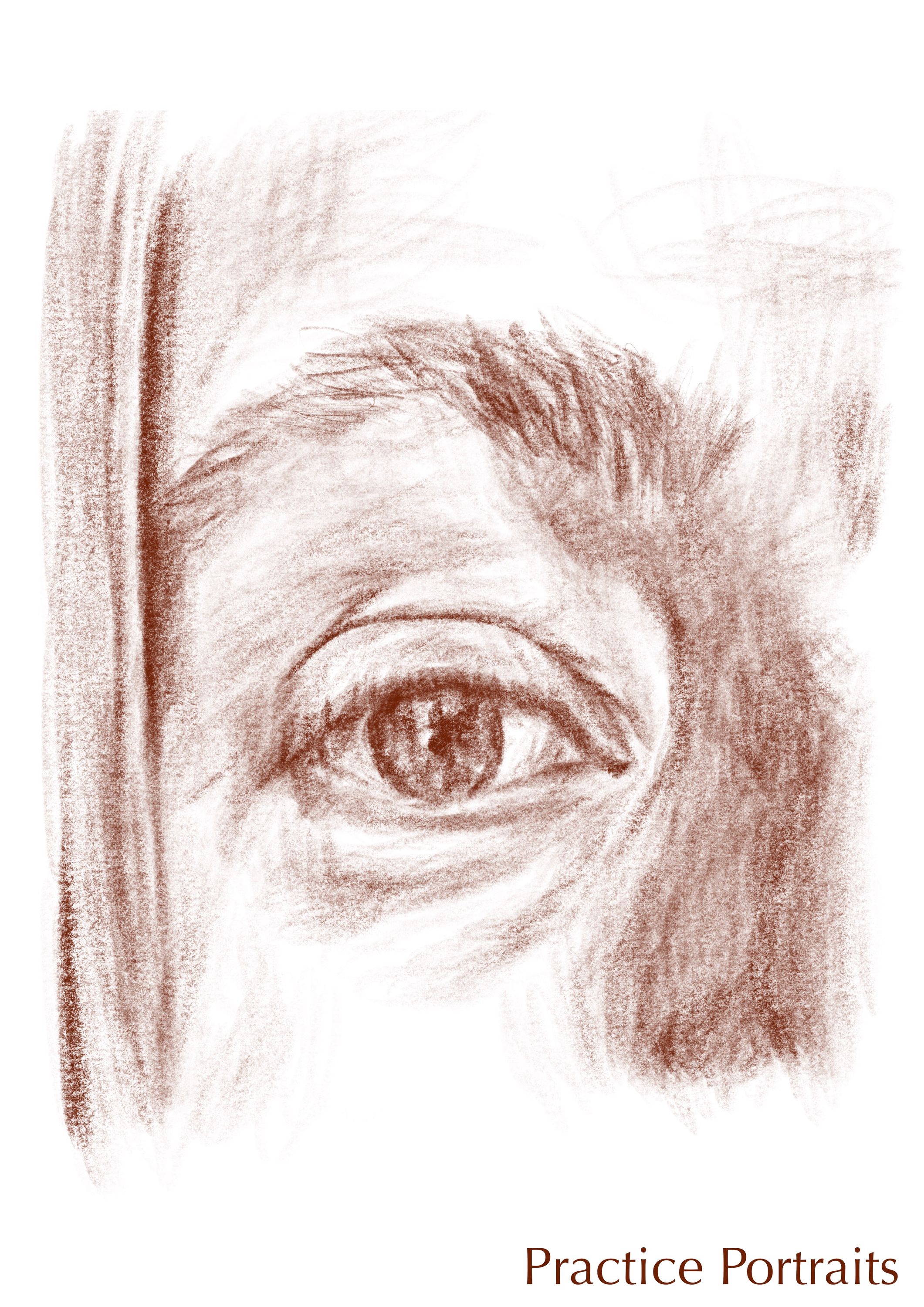 bianca’s eye 2020 - digital pencil drawing