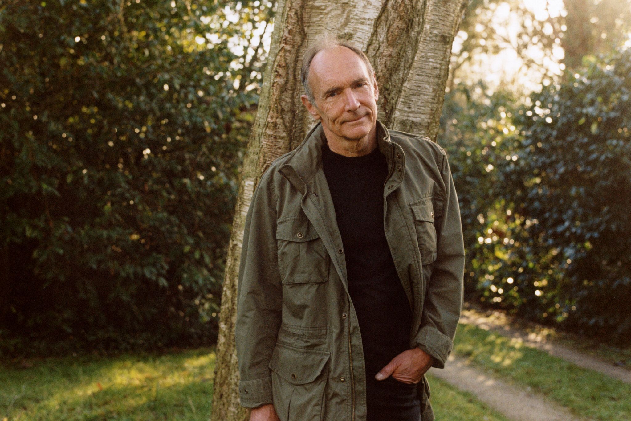 Tim Berners-Lee, at home in Oxfordshire, England, envisions a framework in which personal online data could be stored in a “pod” that the person controlled.