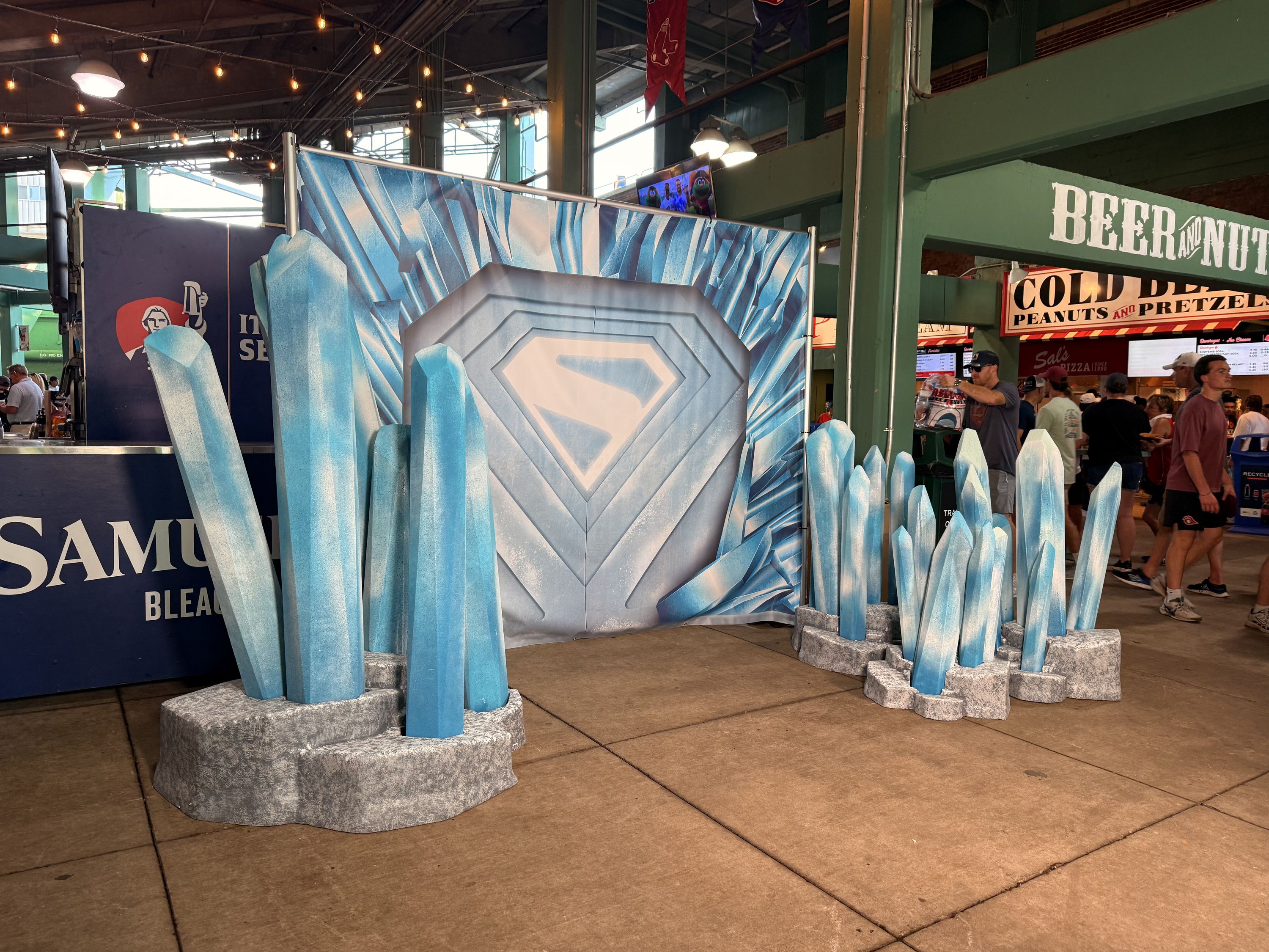 Fortress of Solitude photo backdrop.