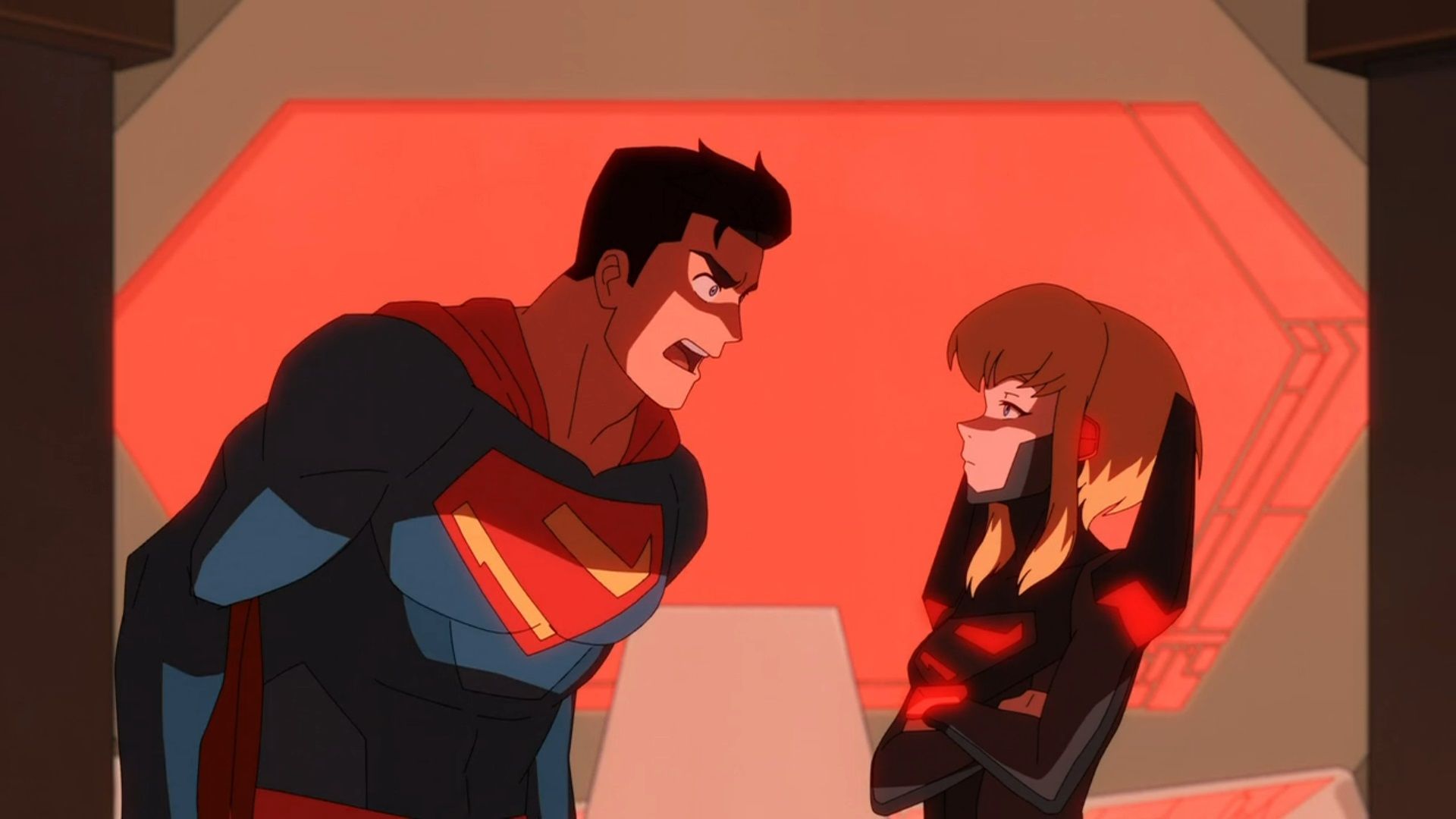 Superman talking to Supergirl from My Adventures with Superman