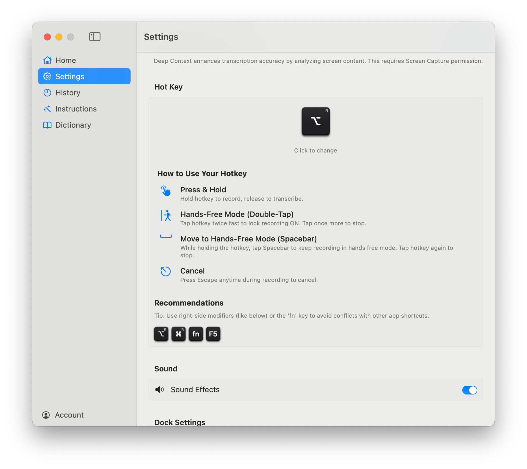 Monologue Smart Formatting feature showing formatted text with italics and bold
