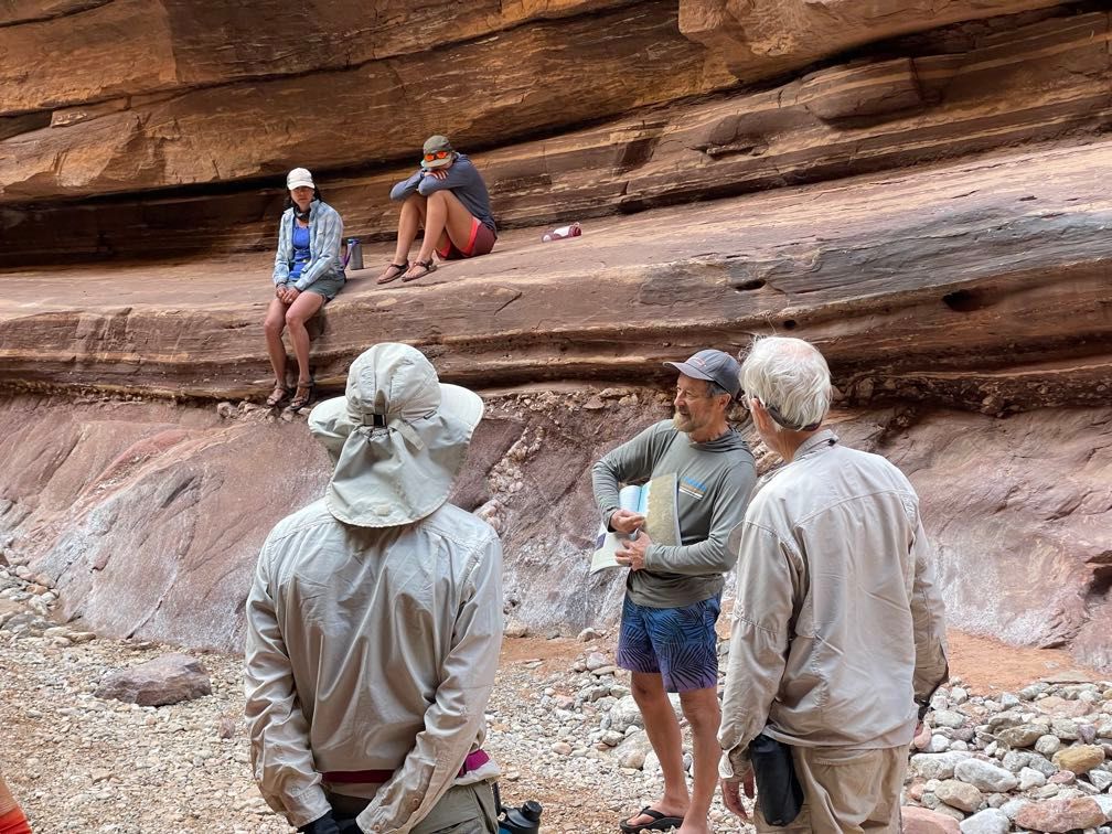 Gary talking about geology