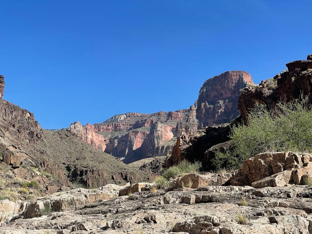 Looking up at the rim