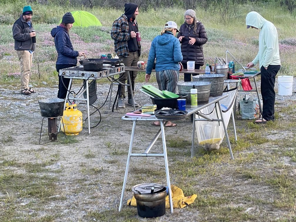 The kitchen at camp