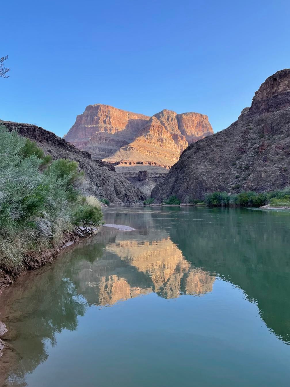 Reflections on the river