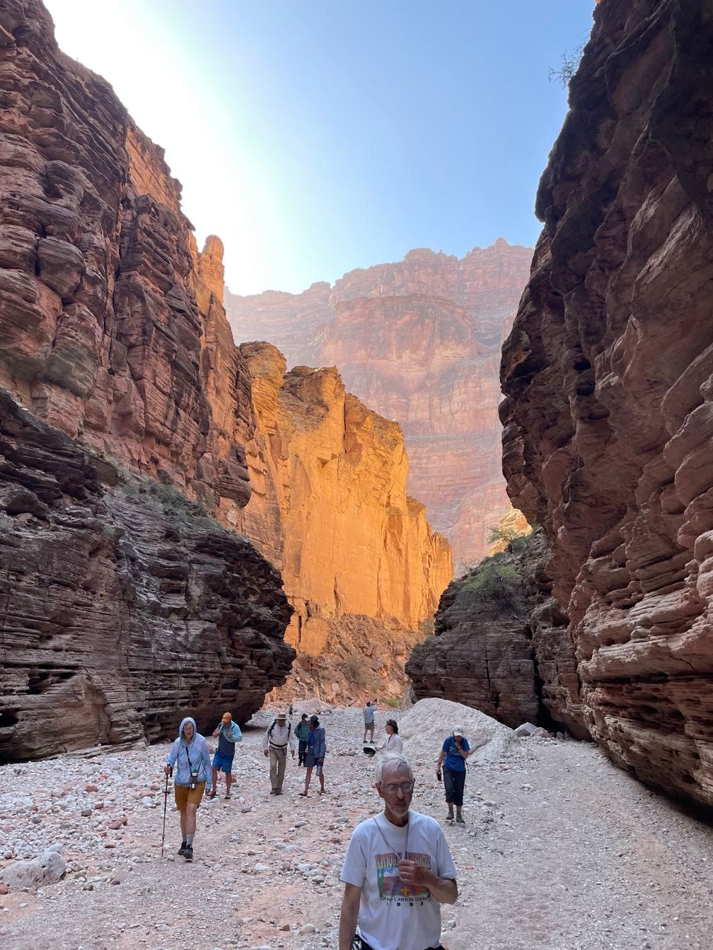 Hiking up National Creek