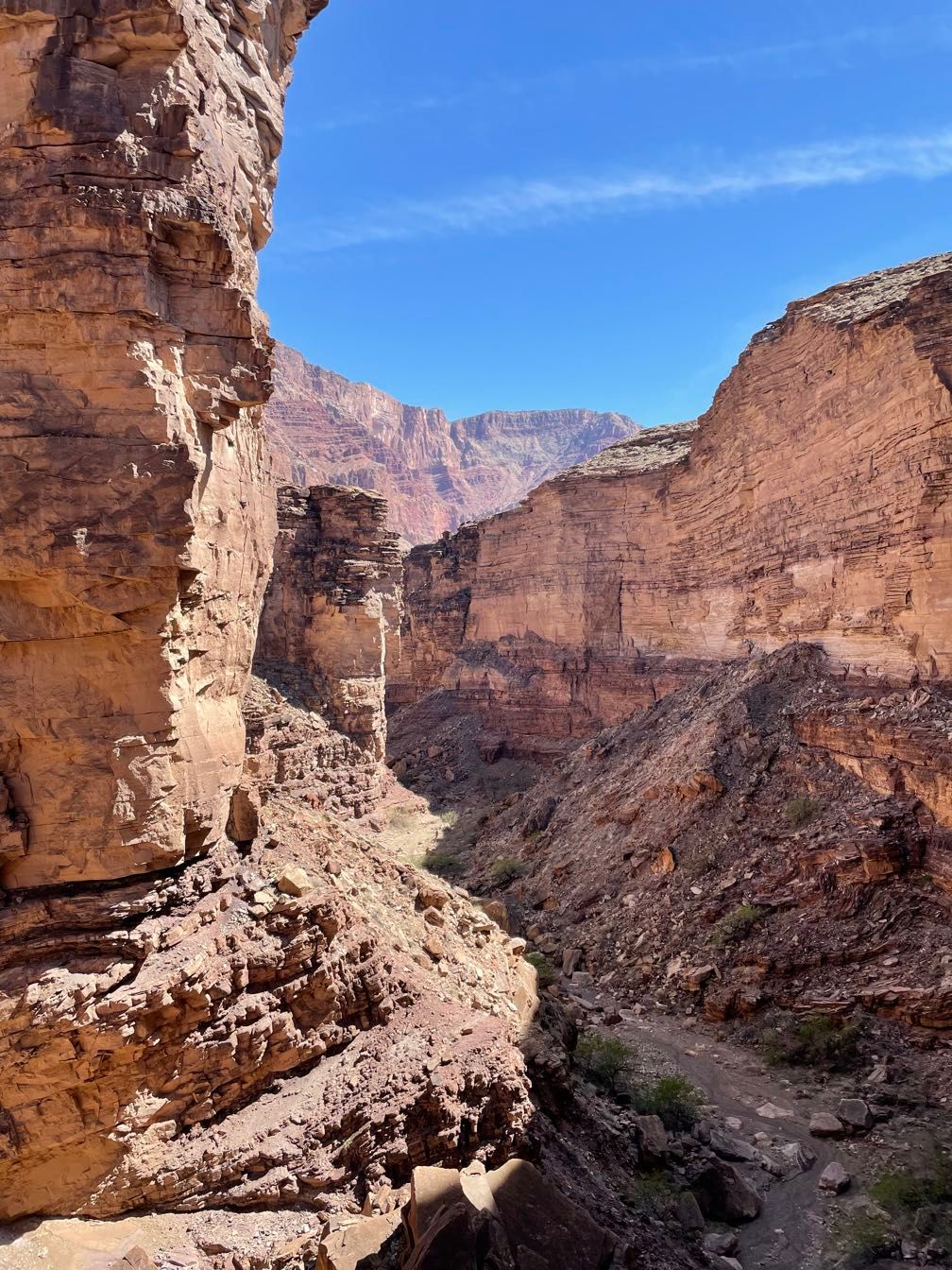 Hiking up Carbon Canyon