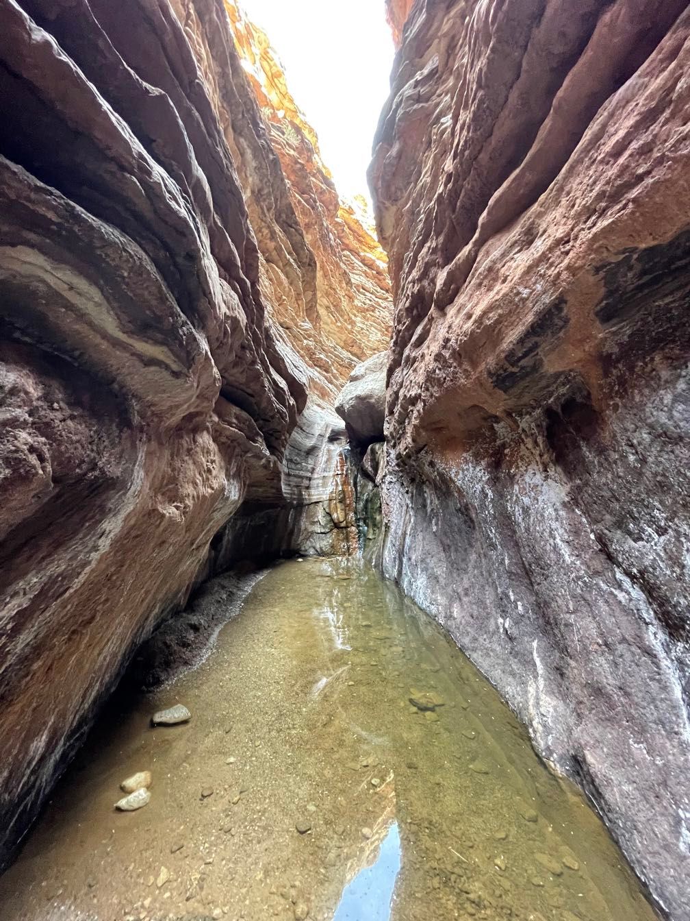 Waterfall in Blacktail Canyon