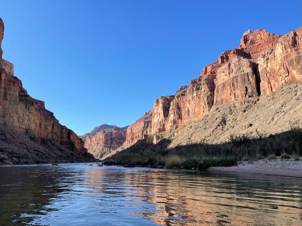 Morning light on the canyon wall