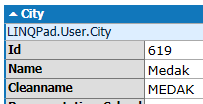 FirstOrDefault dump output