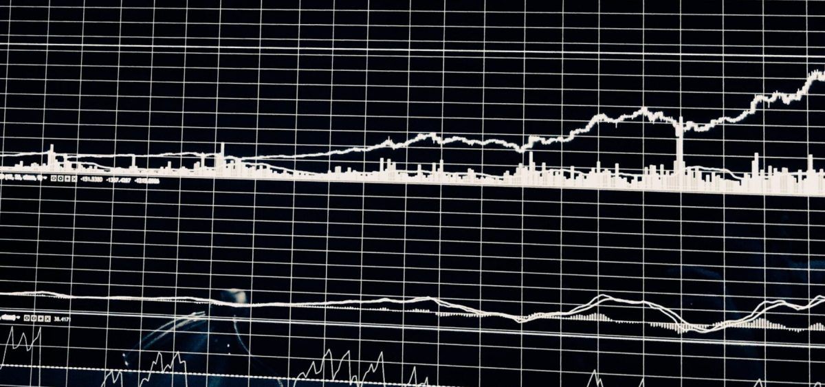 Graphic showing chart of change over time