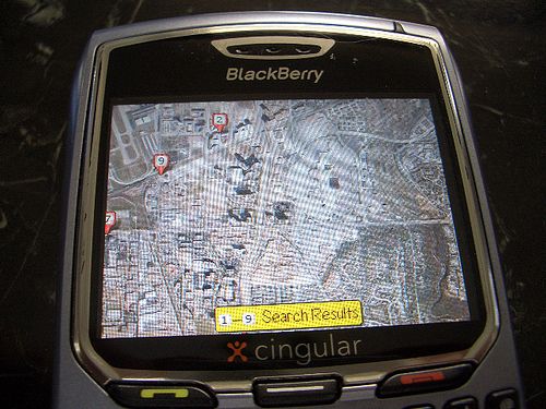 Google Maps on Blackberry