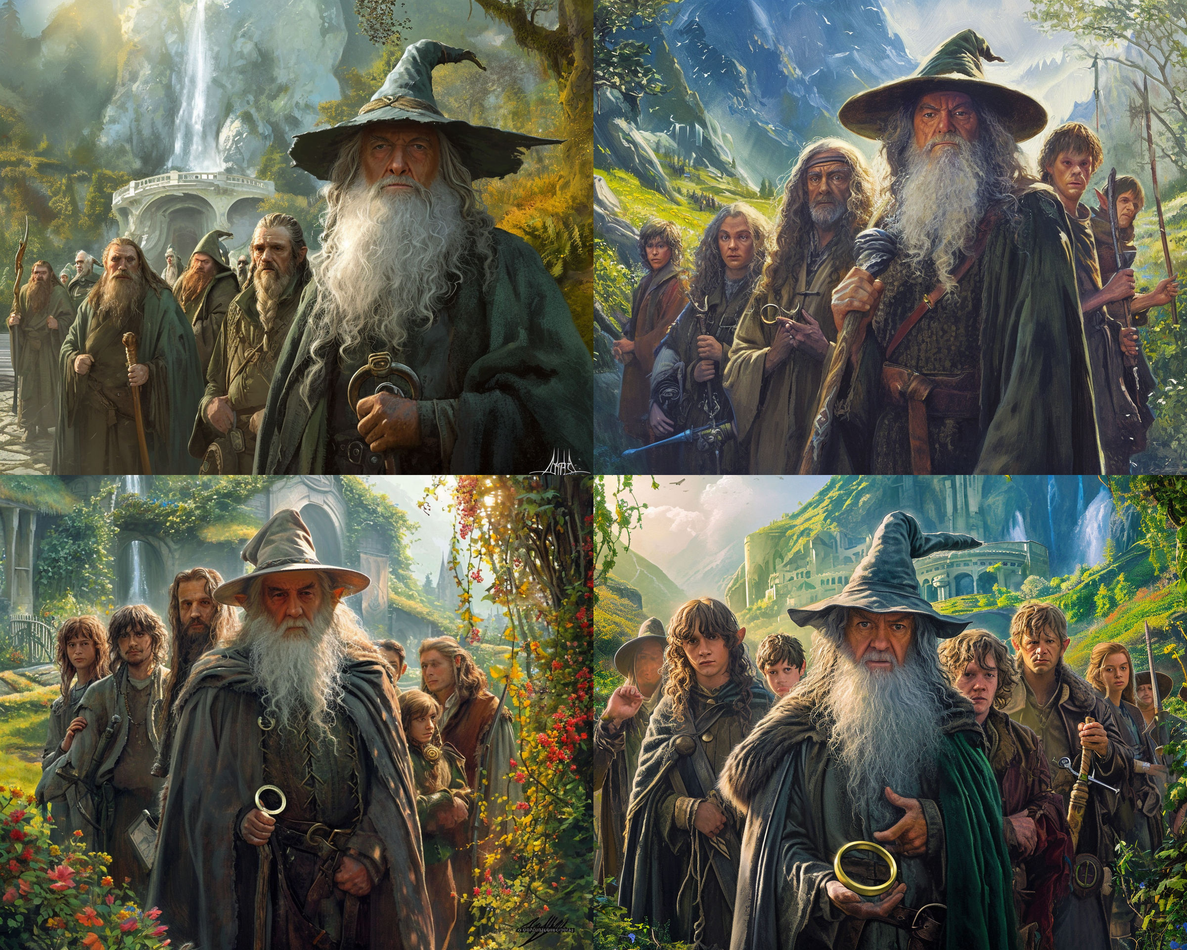 Visualising “The formation of the Fellowship of the Ring”