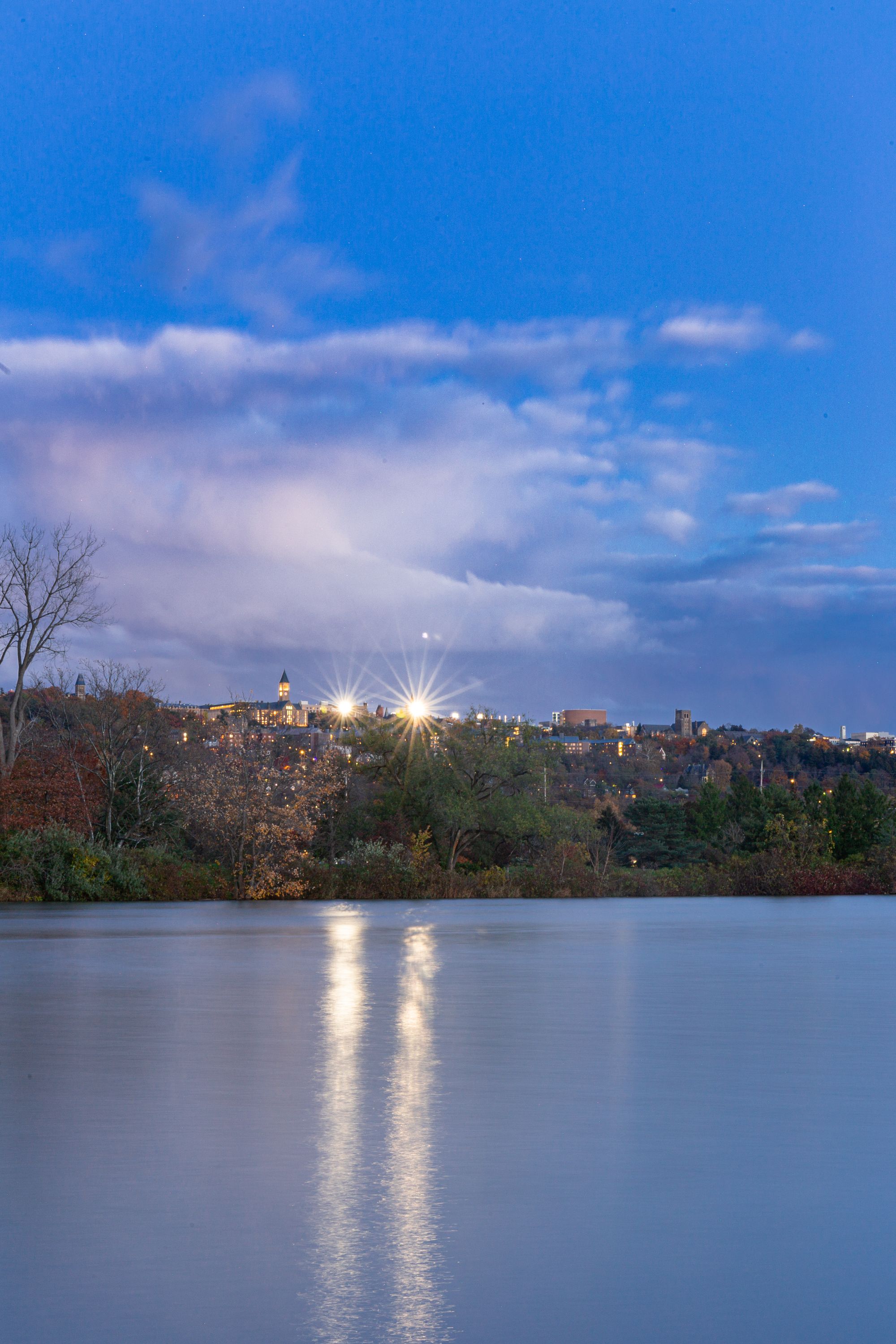 Cornell University at Night