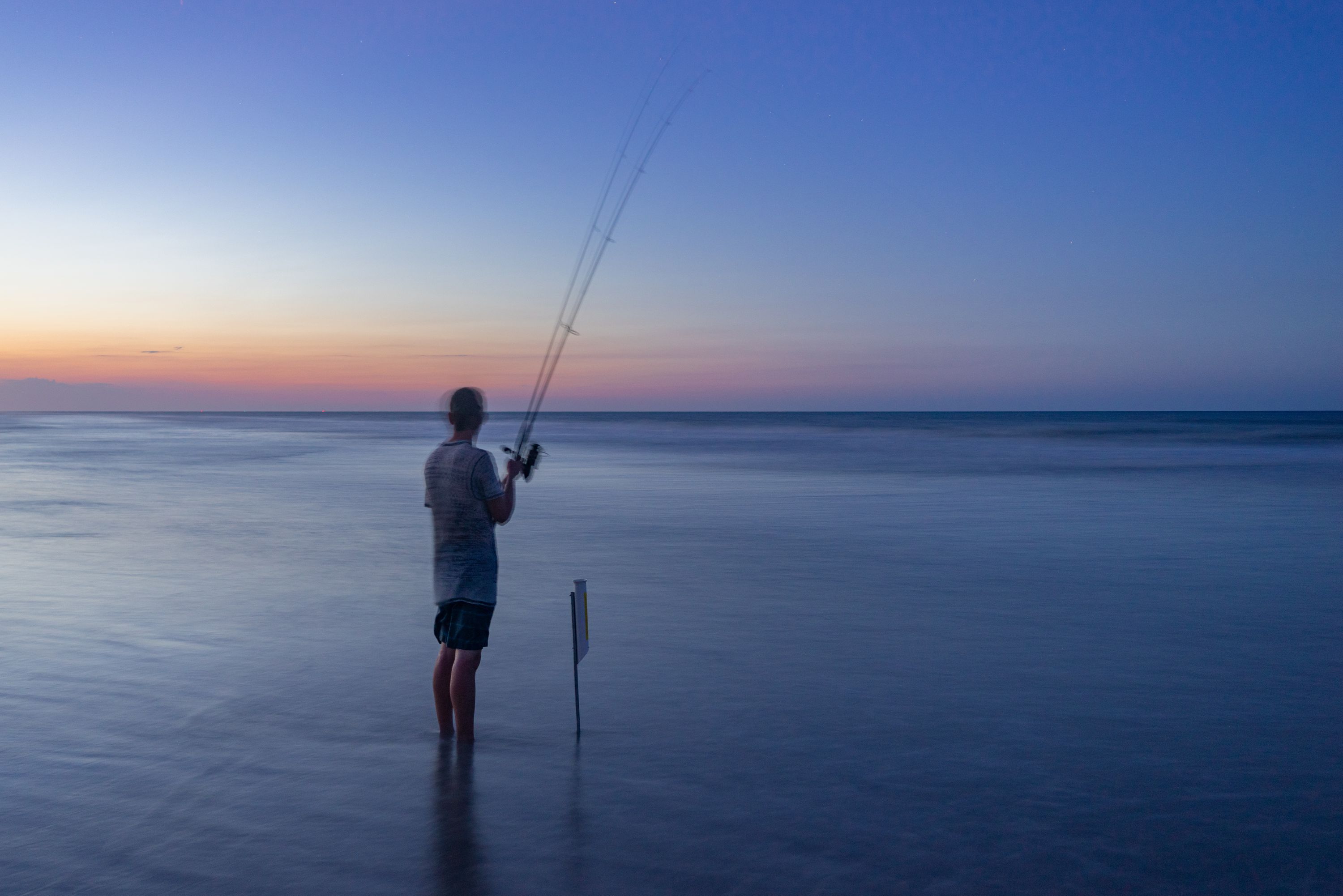 Fisherman on the Beach