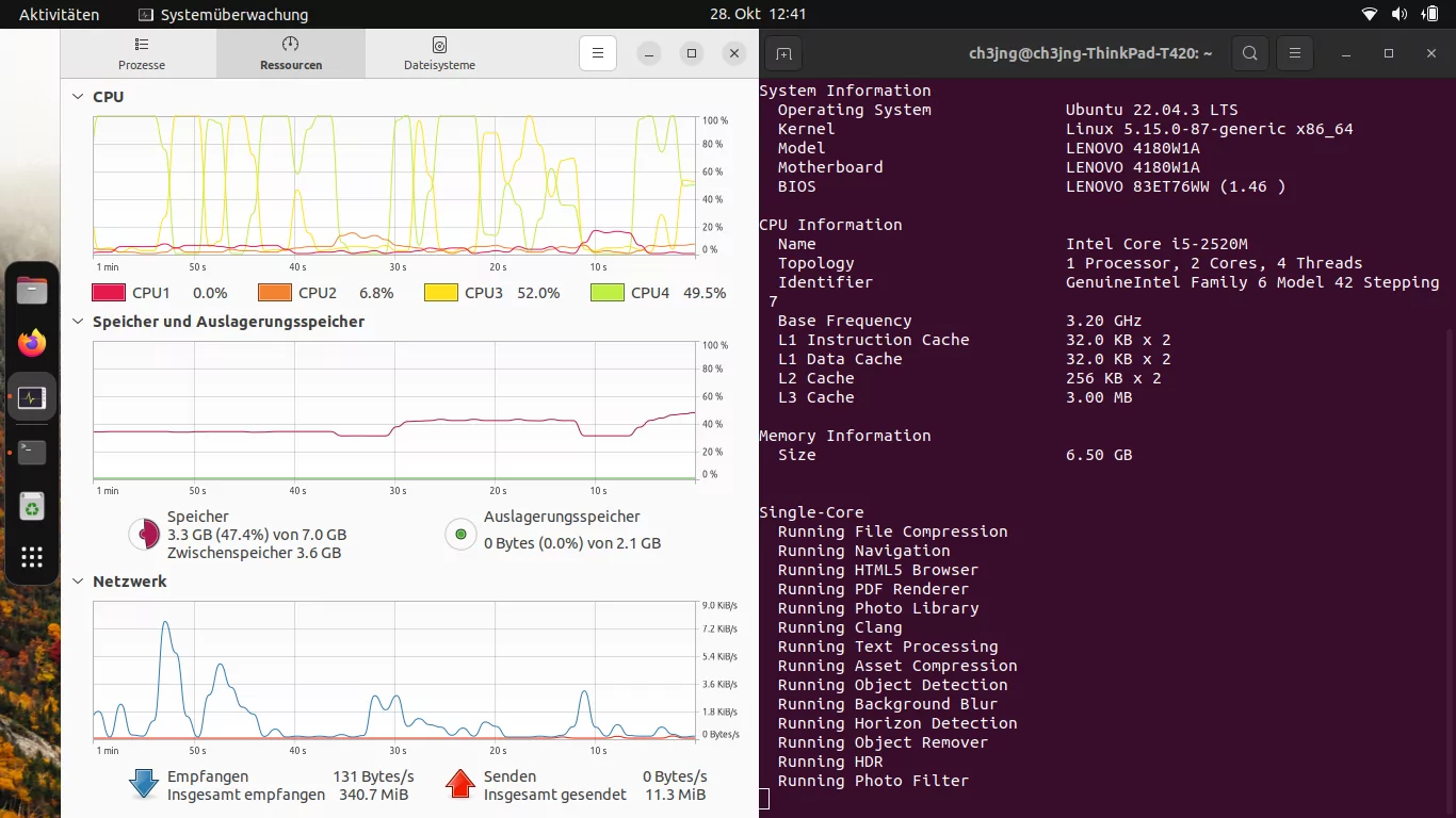 Systemüberwachung + Geekbench 6
