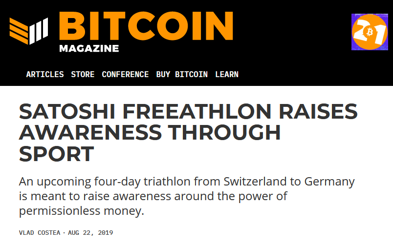Satoshi Freeathlon on Bitcoin Magazine