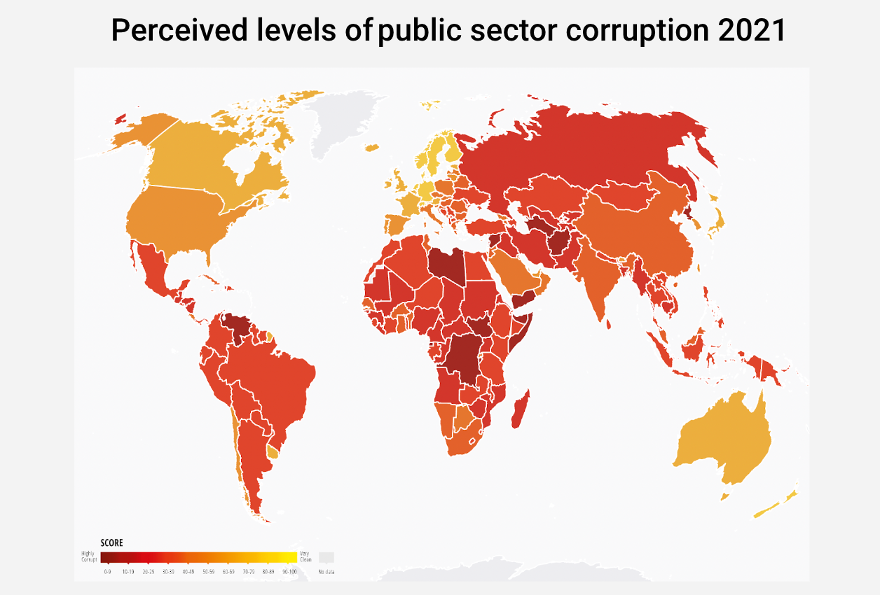 Corruption Perceptions Index, 2021