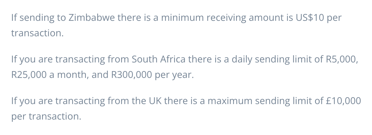 Transaction limits with fintech. There are no limits with bitcoin.