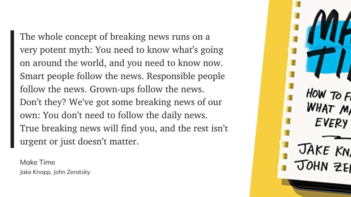 News Cycle - Make Time