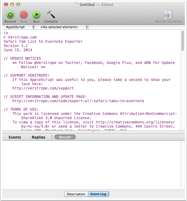 Insert AppleScript