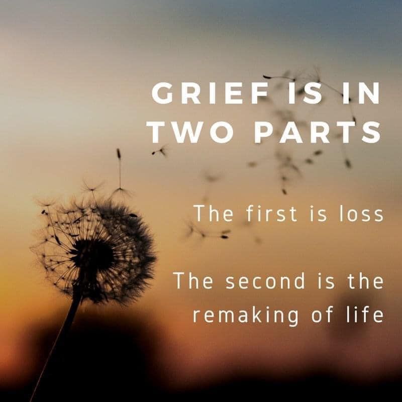 Grief is in two parts