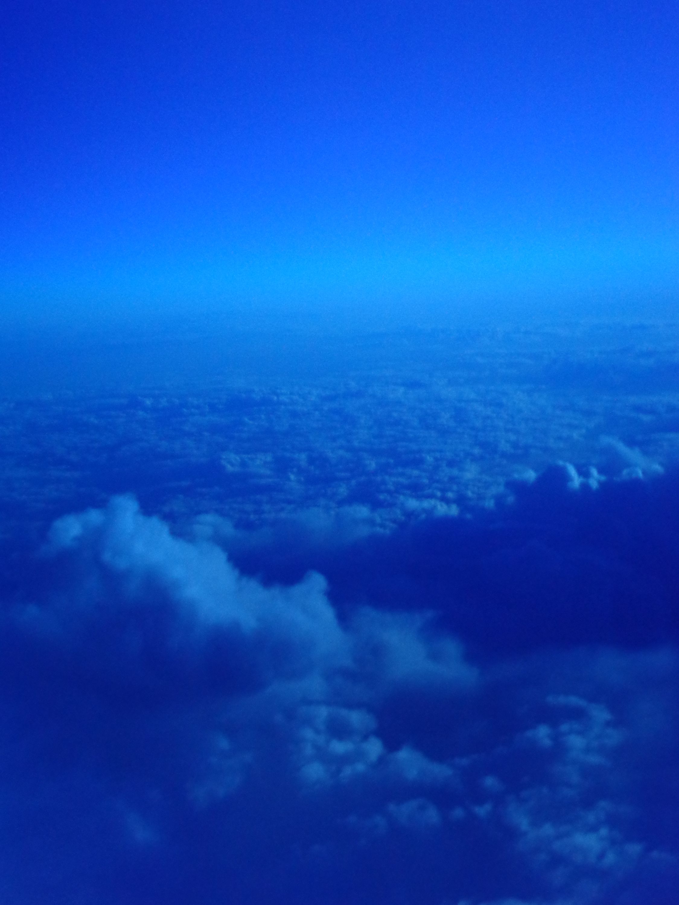 view over the Atlantic from our flight to Frankfurt