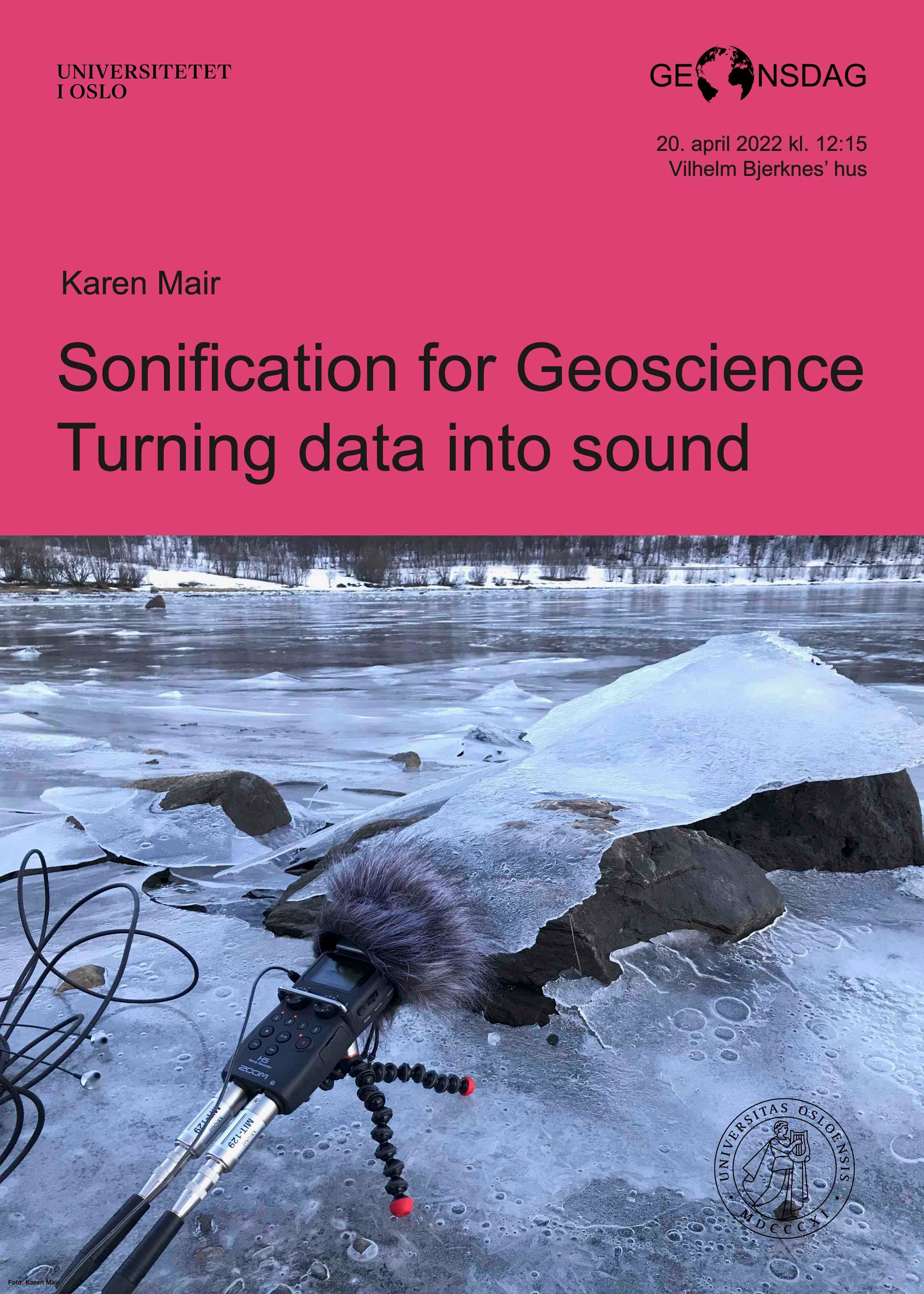Sonification for geoscience