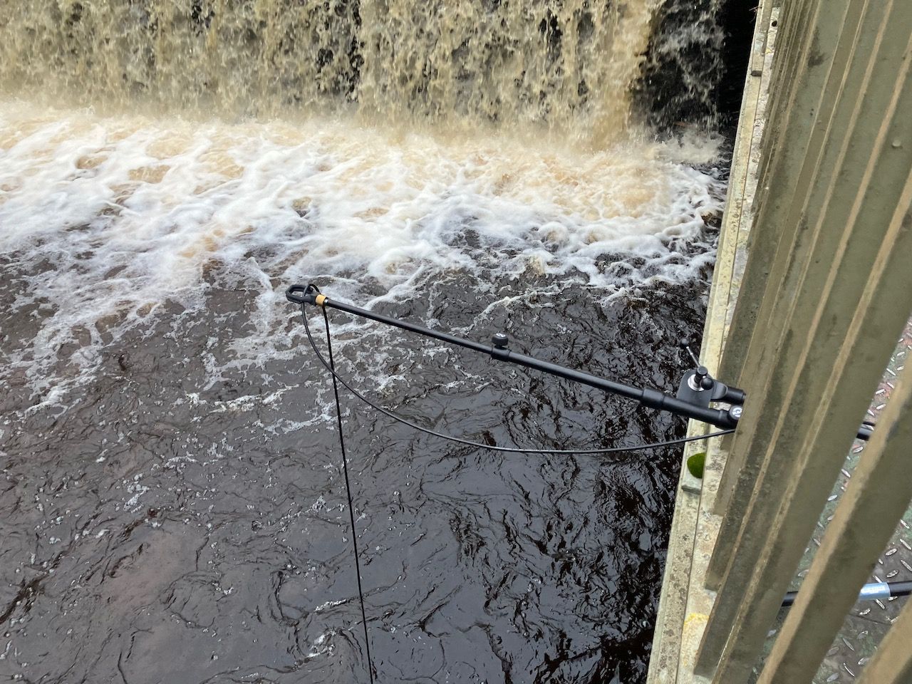 hydrophone testing at Water of Leith