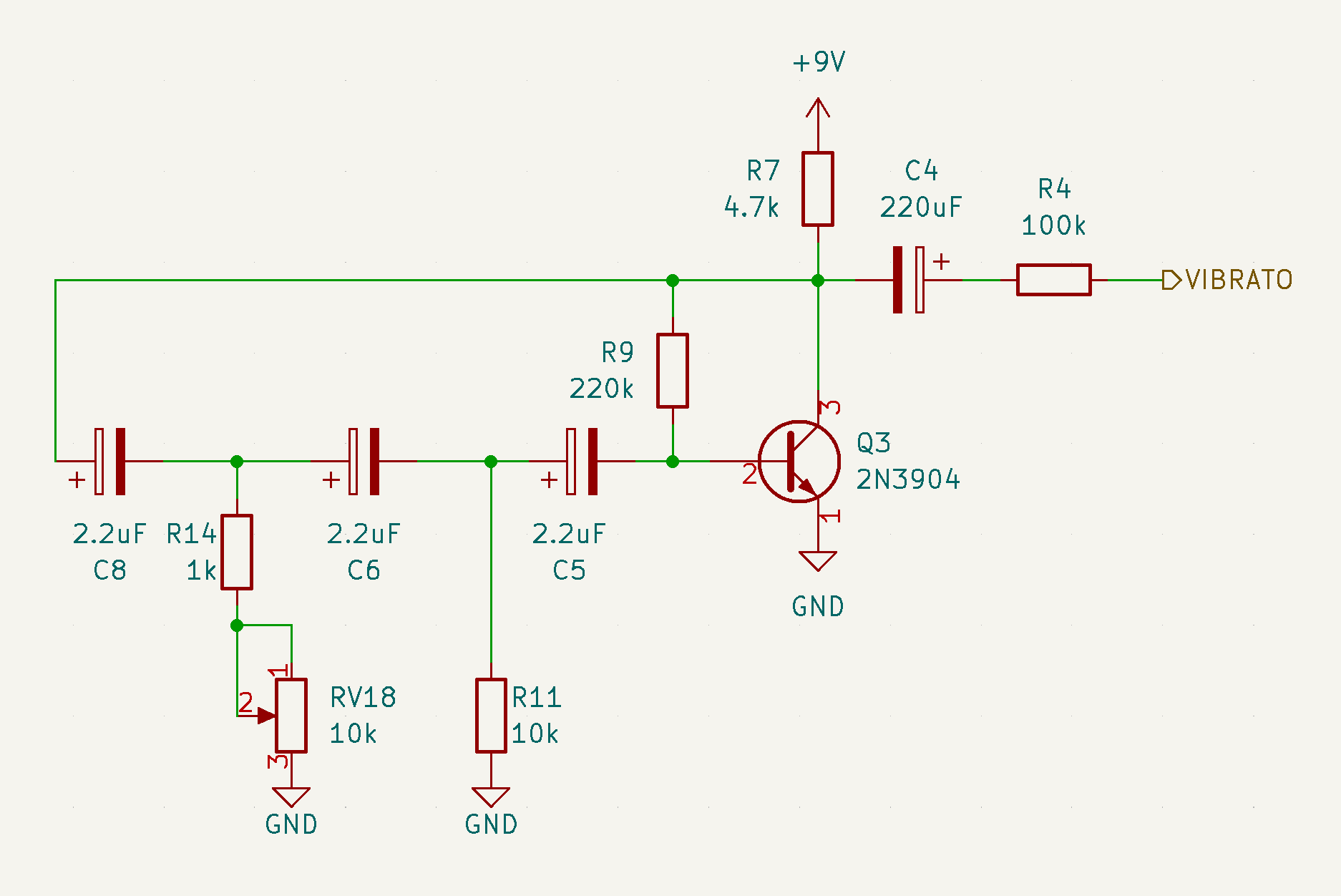 actual vibrato circuit diagram