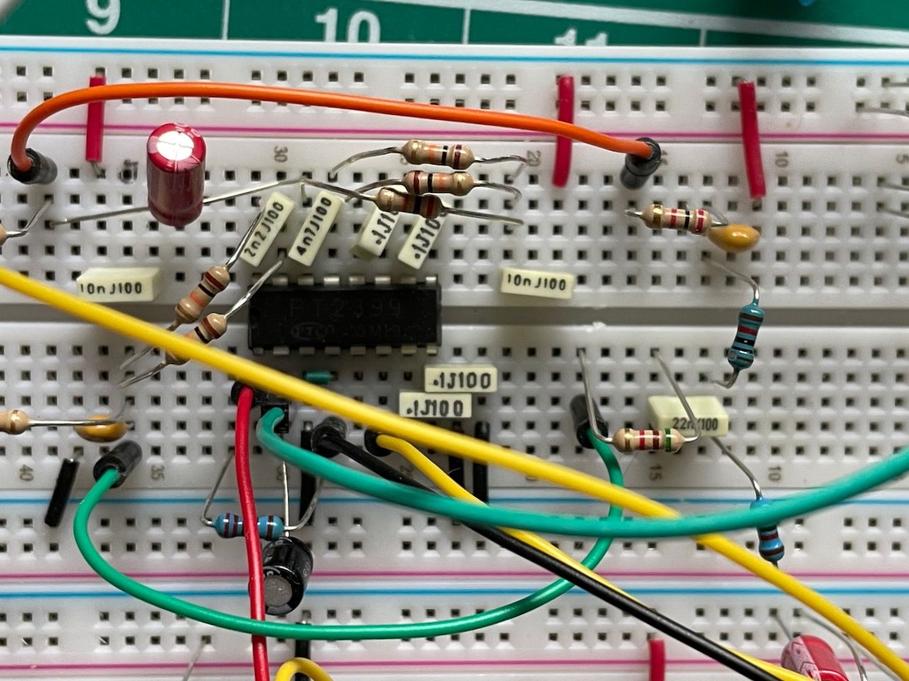 PT2399 on the breadboard