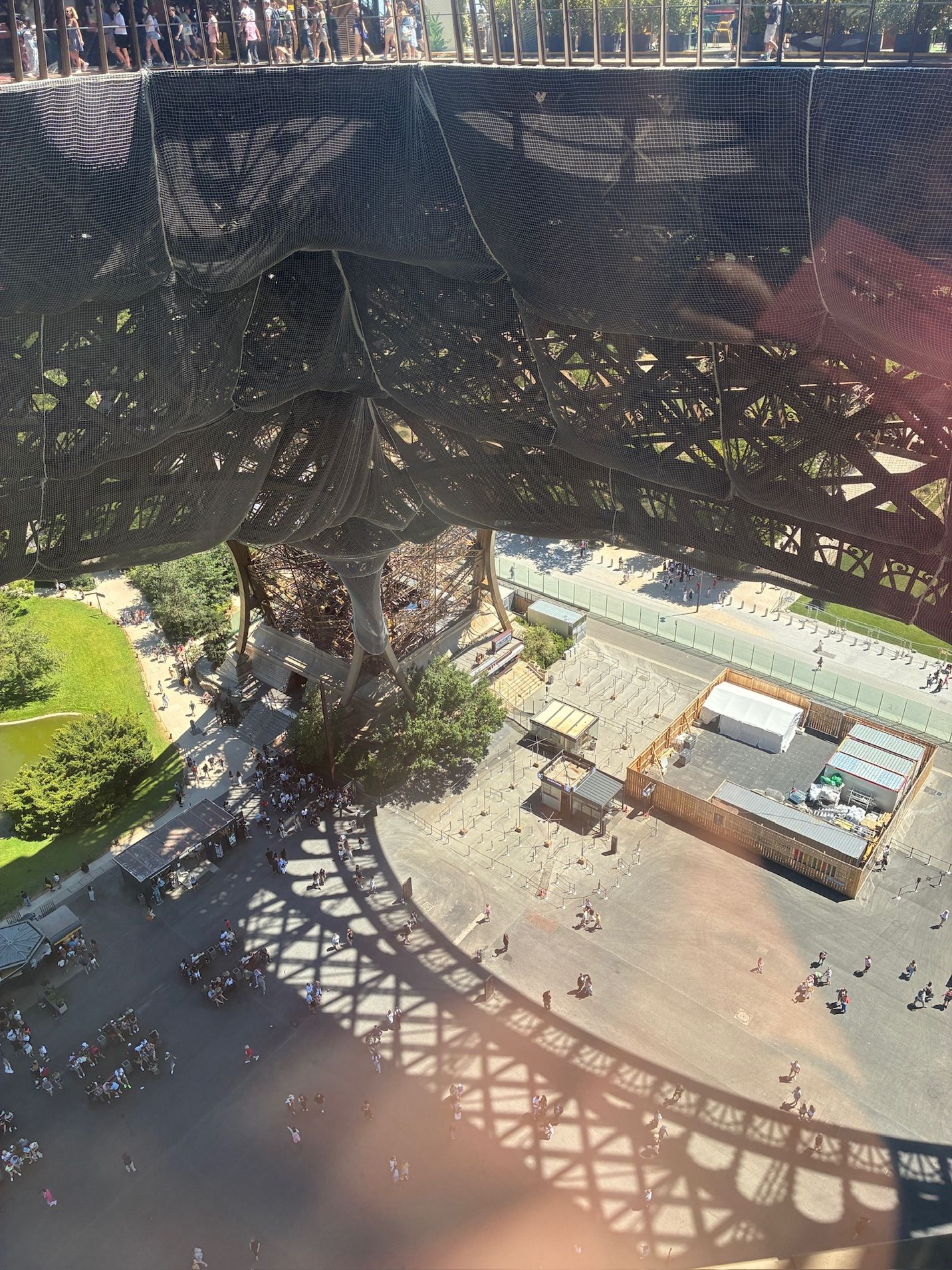 A view from the top of the eiffel tower AI-generated content may be incorrect.