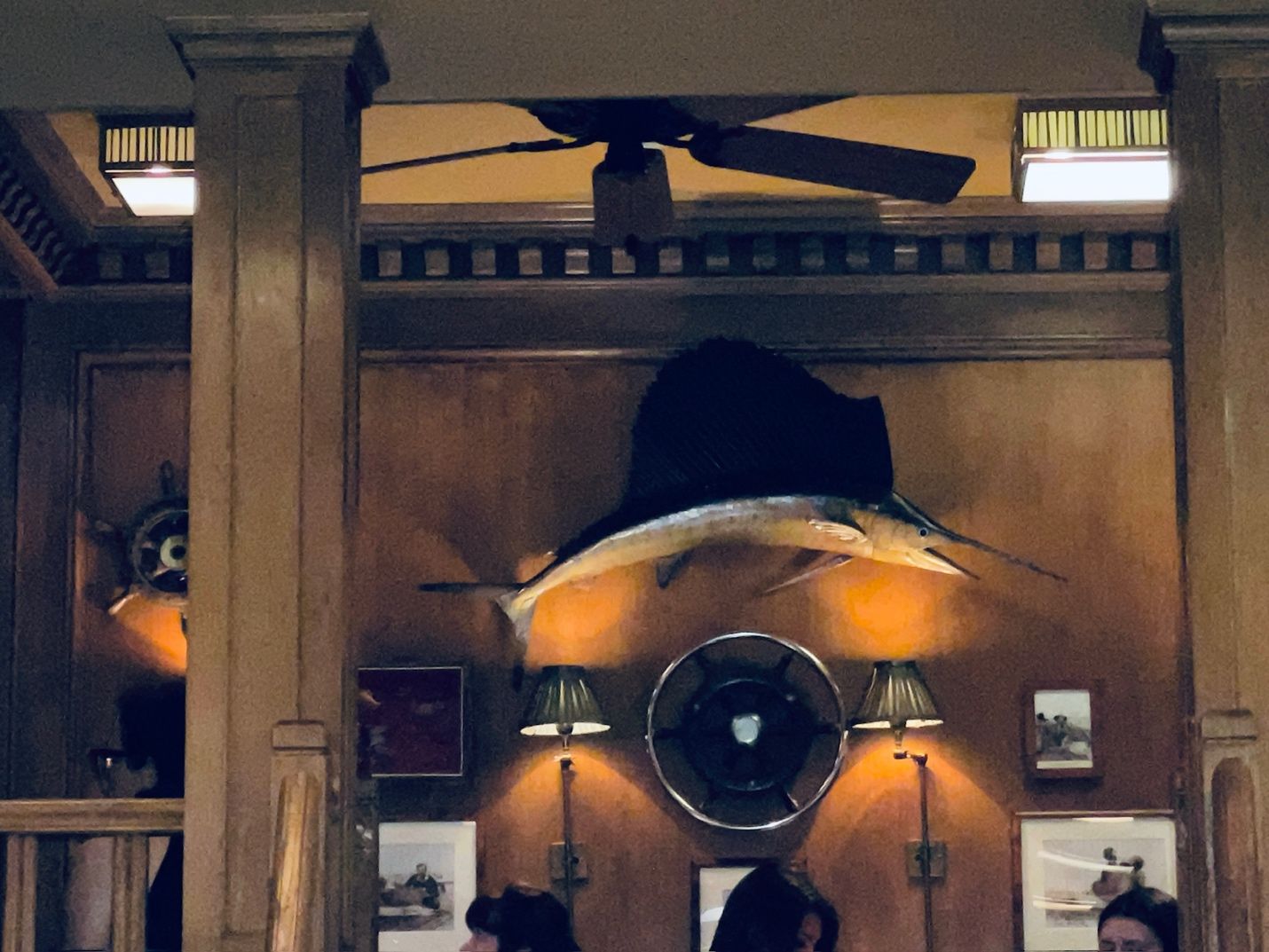 A fish on a wall AI-generated content may be incorrect.