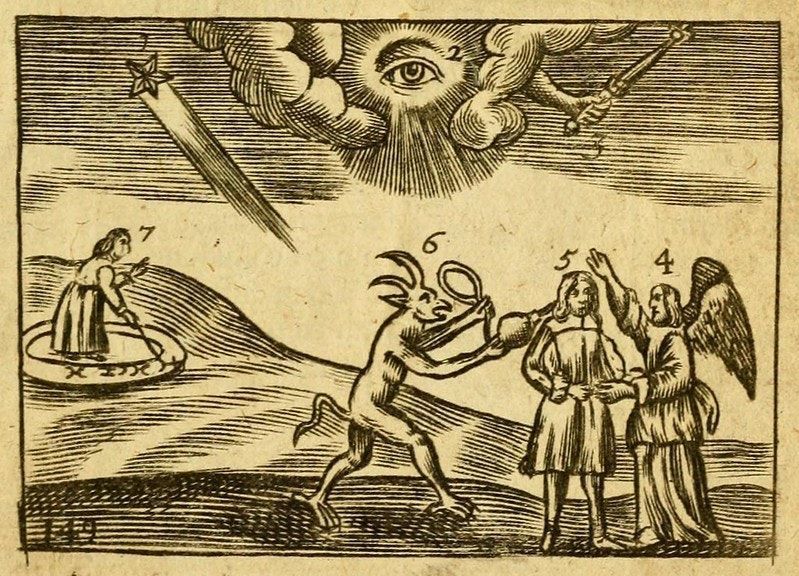 Illustration for “God’s Providence”, from the 1705 English edition of Orbis Sensualium Pictus