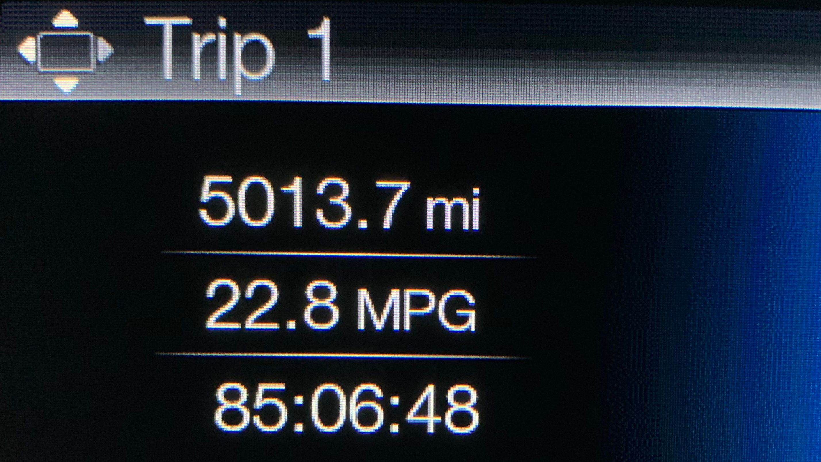 Final Trip Tally. Distance: 5013.7 miles. Time: 85:06:48