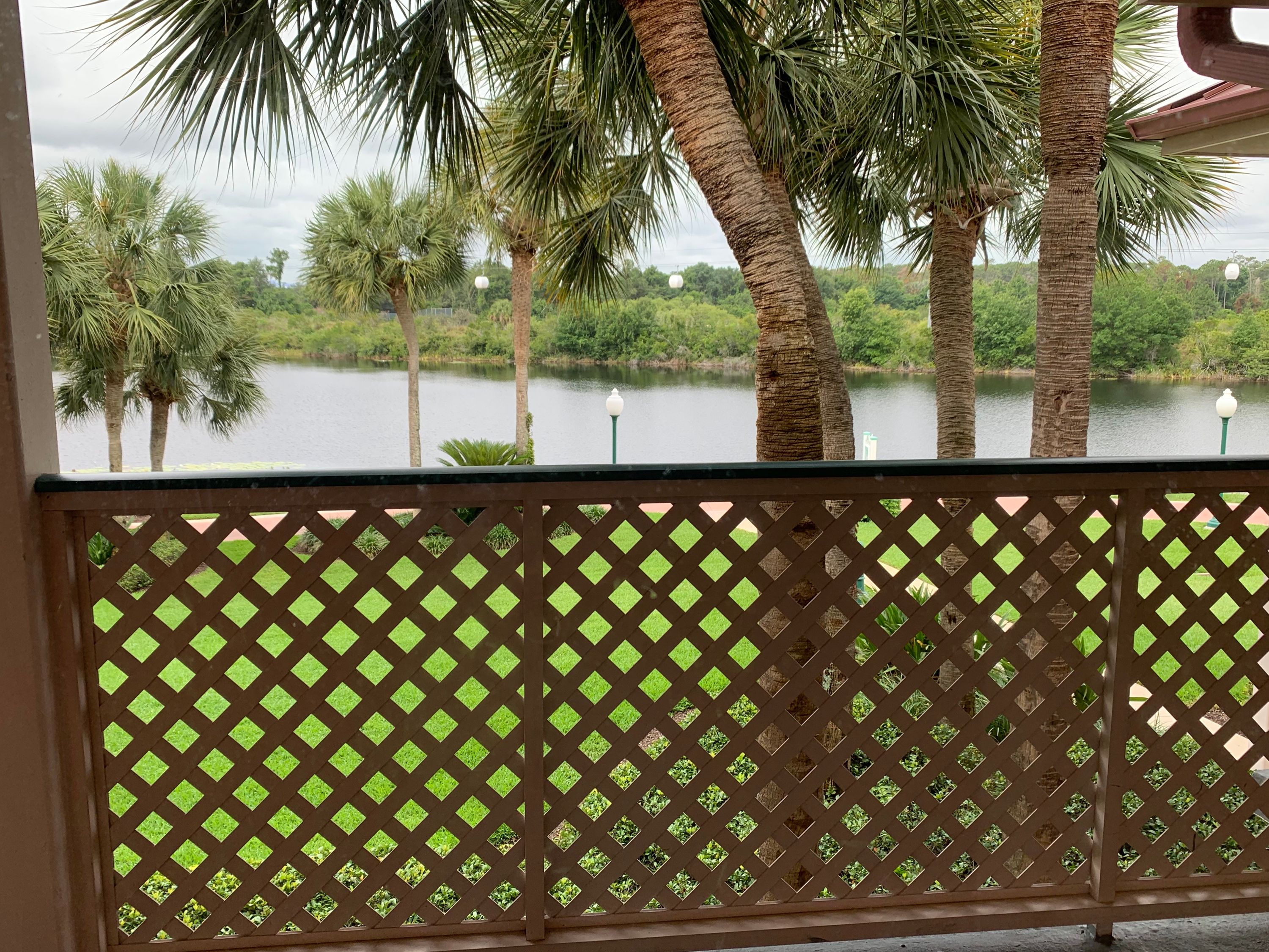 A “water view” at Disney’s Caribbean Beach Resort in Florida.
