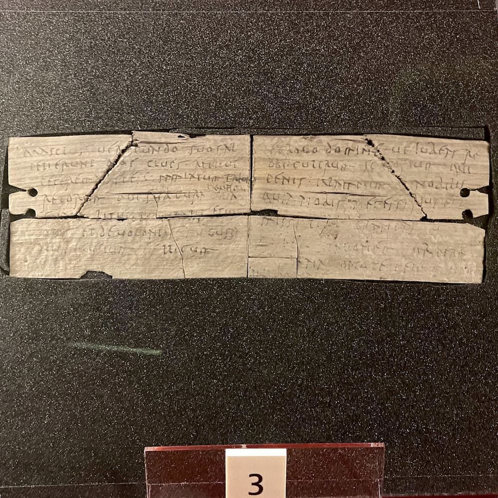 Hand-written Roman tablets