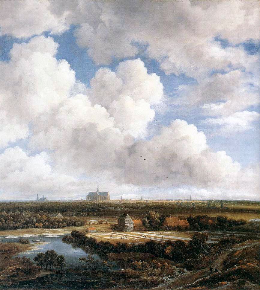 View of Haarlem with Bleaching Grounds, Jacob van Ruisdael, 1665