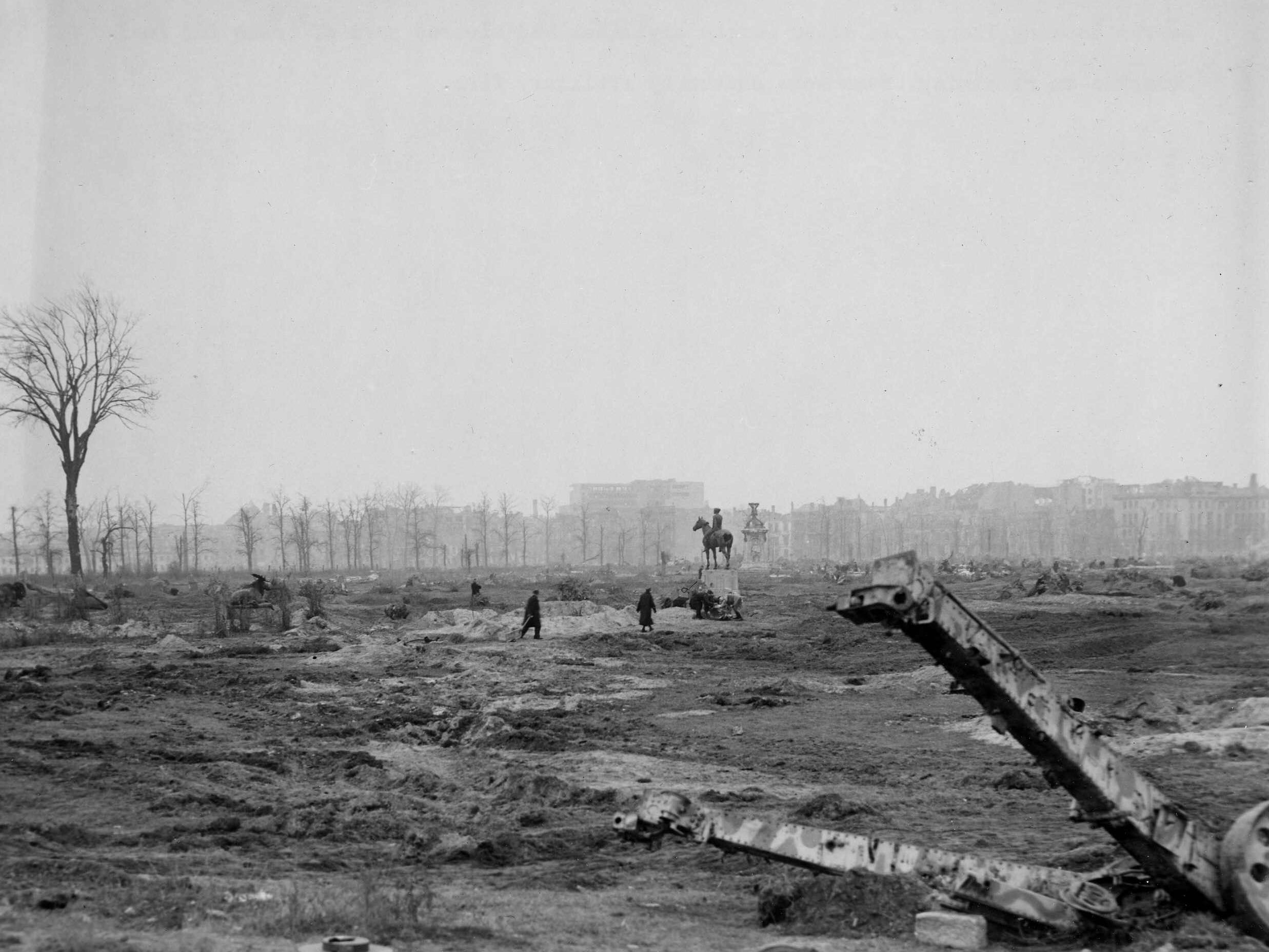 Berlin’s Tiergarten park after the war. Photo by Ray D’Addario.