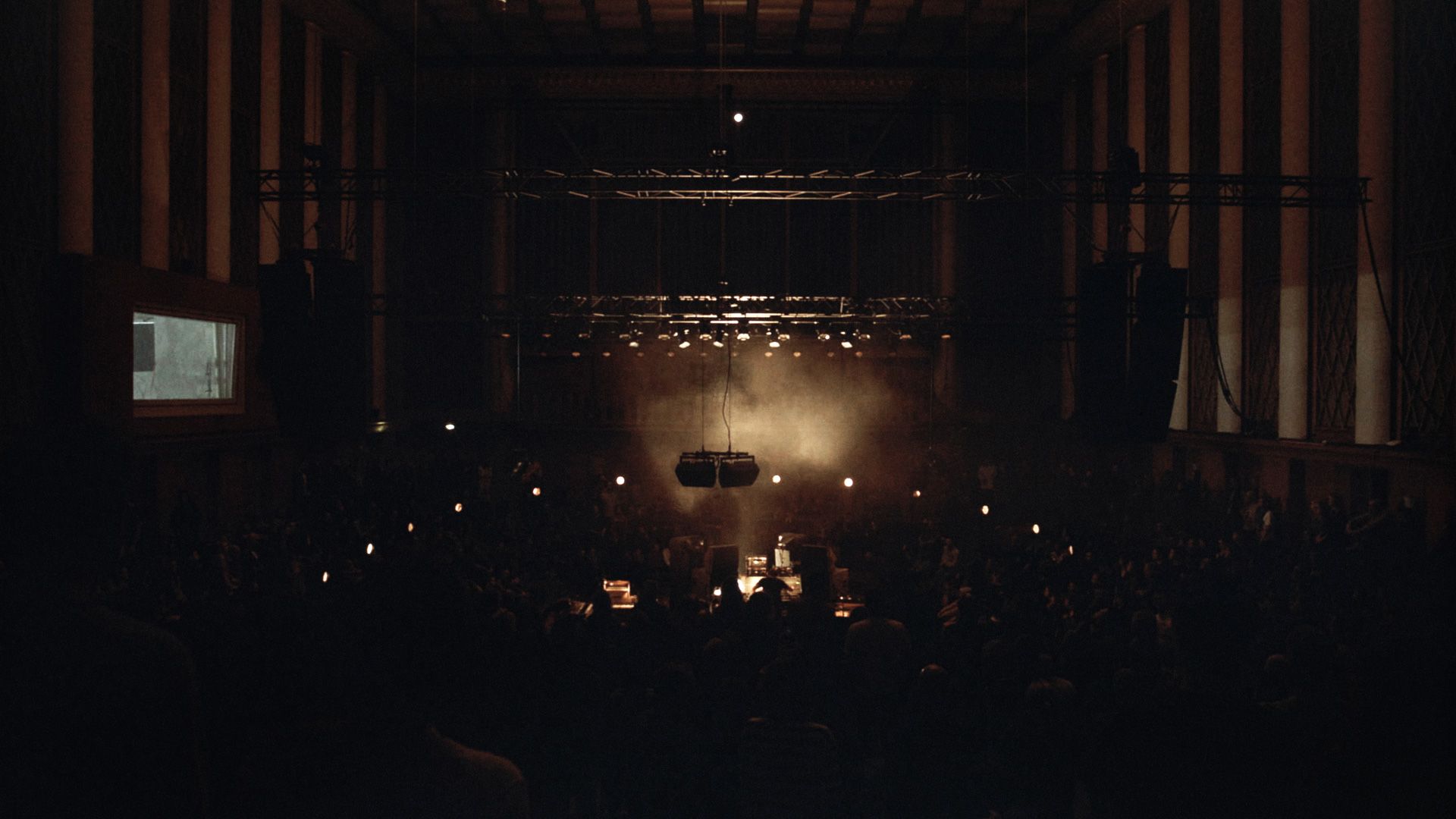 Nils Frahm, performing in 2019.