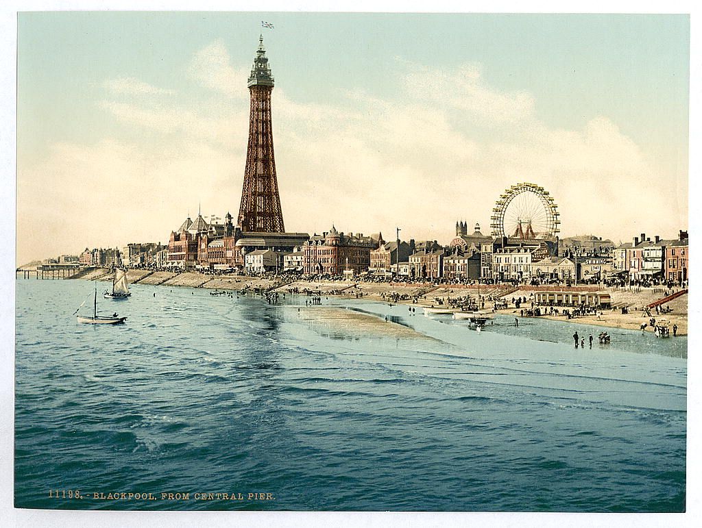 From North Pier, Blackpool, England. Courtesy of the Library of Congress on Flickr Commons.