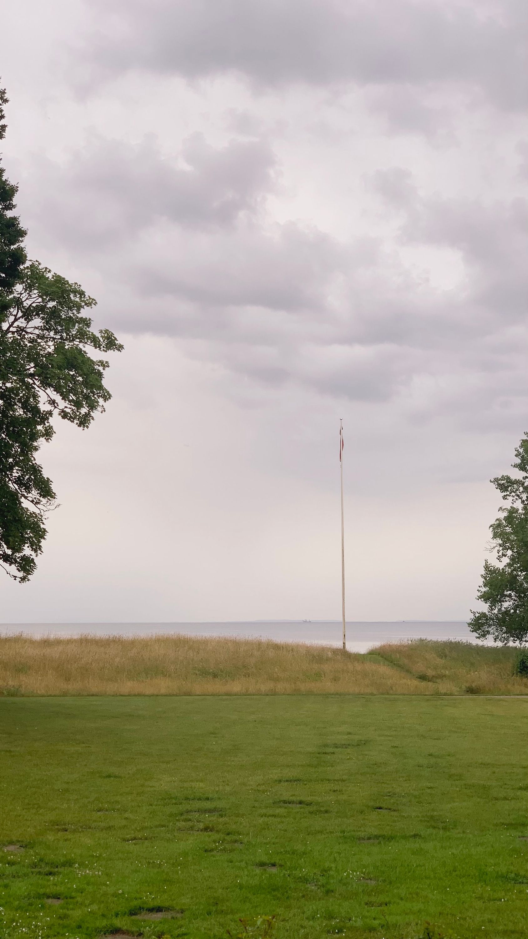 View from a Danish restaurant terrace, right before the rain.