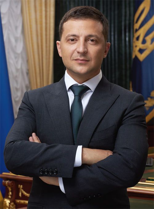 Zelensky’s official portrait from 2019.