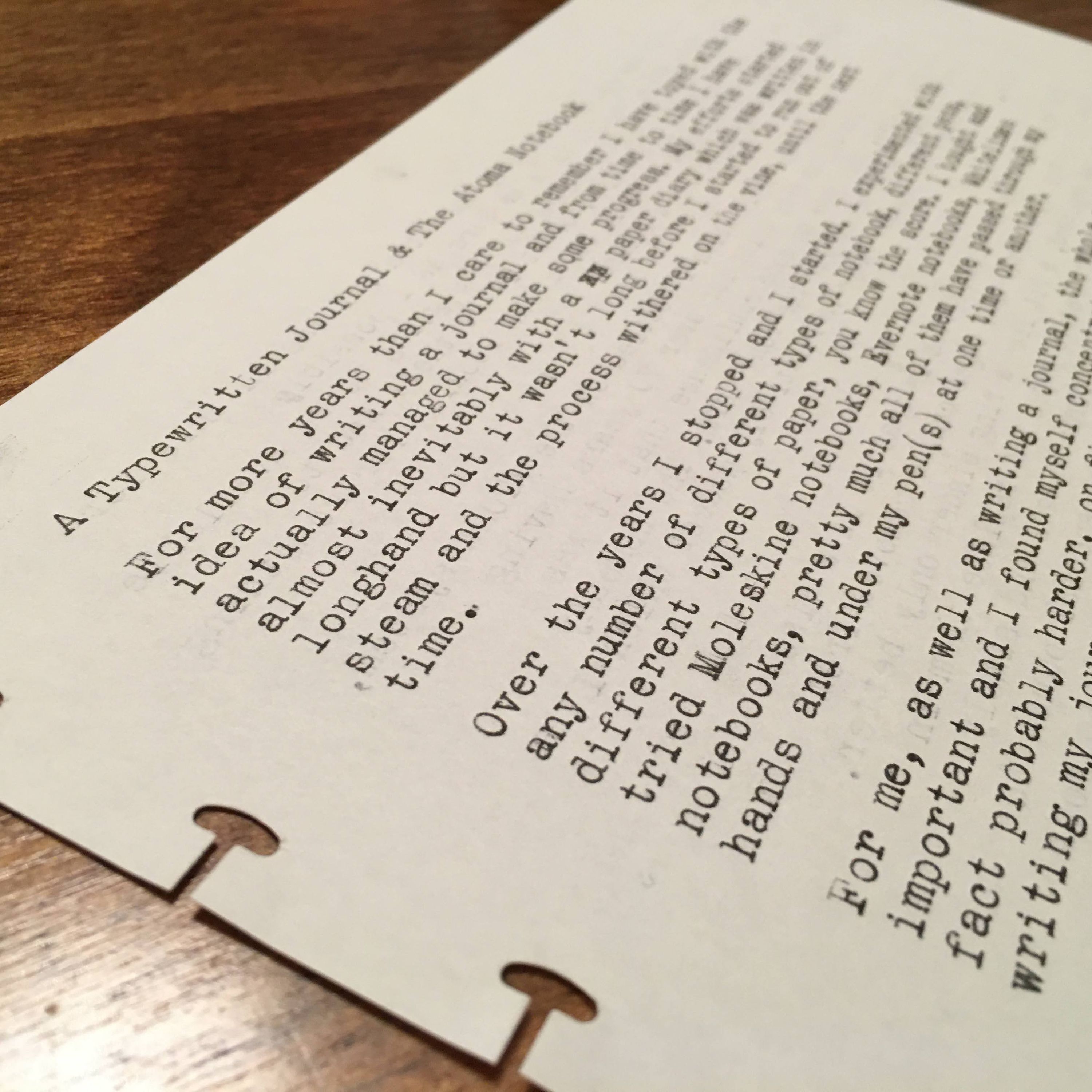 Typewritten Page