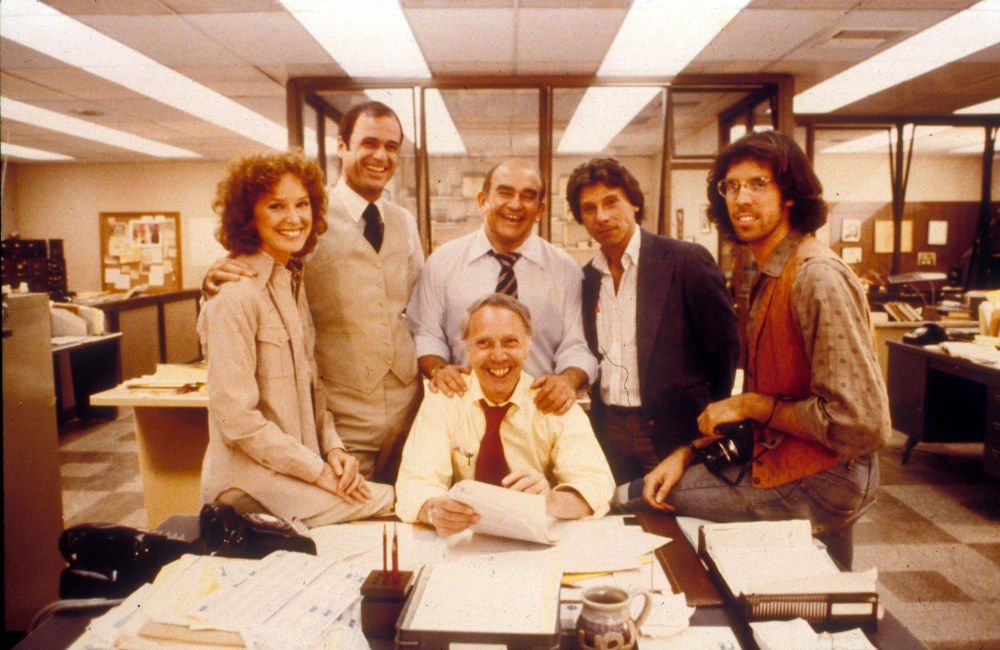 Los protagonistas de la mítica serie de periodismo Lou Grant