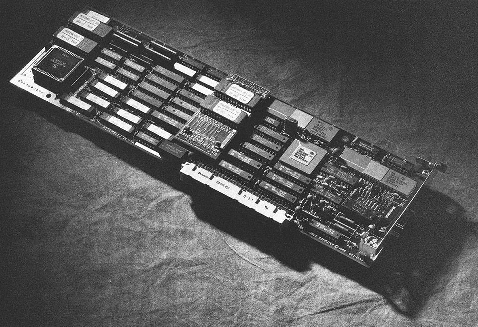 A Macintosh II interface card that provided a coaxial connection to an SNA network in support of 3270-based applications on IBM mainframes. The AppleCoax/Twinax card plugged into one of the NuBus slots in the Macintosh II family of computers and connected to an IBM host via a 3X74 cluster controller using standard coaxial cable. The card supported MacDFf application software.