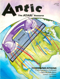 Antic Magazine Cover, June 1982 Vol. 1, No. 2