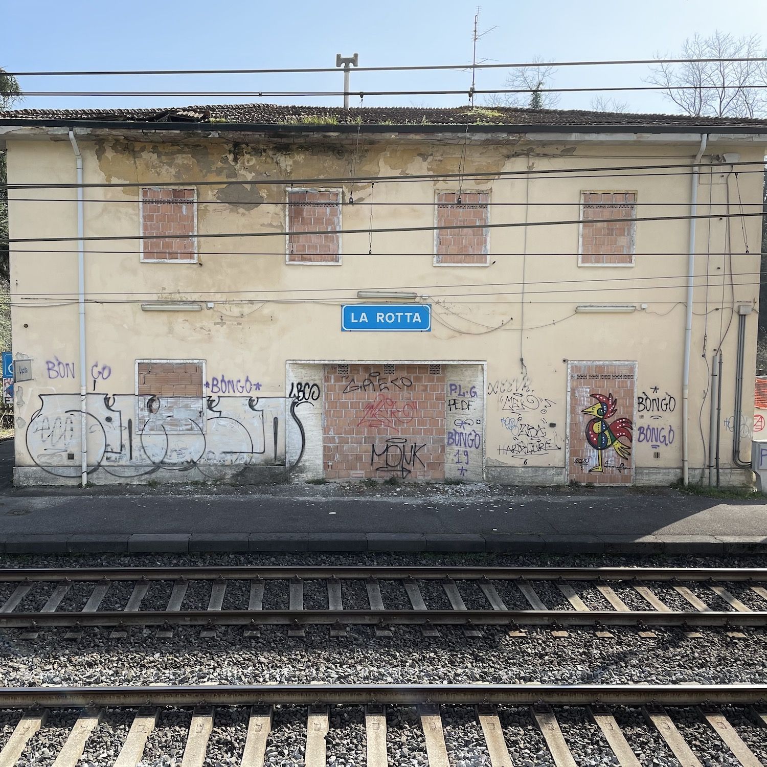 Ancienne gare de La Rotta en Toscane