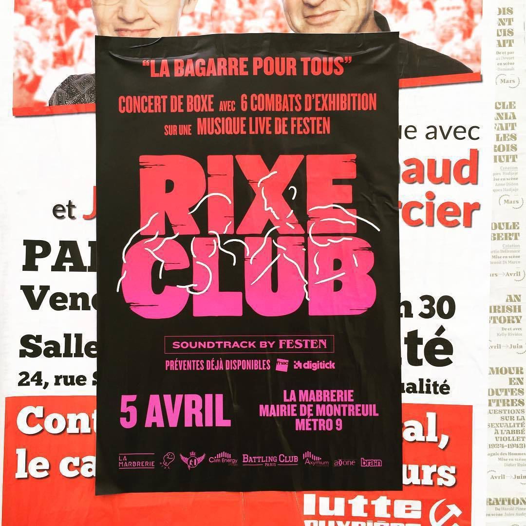 Affiche du Rixe Club avec Festen